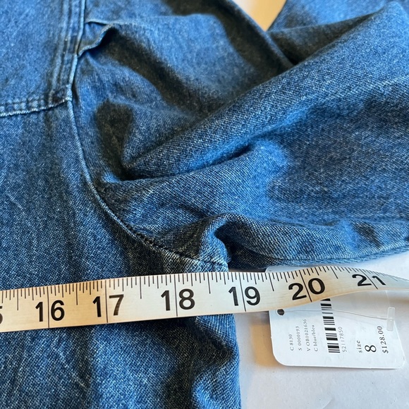 NWT Free People denim dress size 8 - Picture 8 of 9